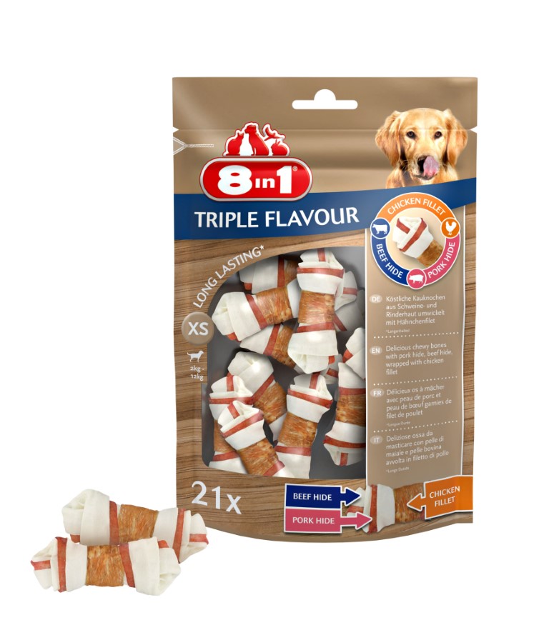 Triple Flavour Snacks en différentes tailles