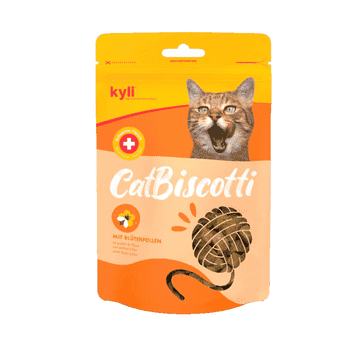 CatBiscotti with flower pollen