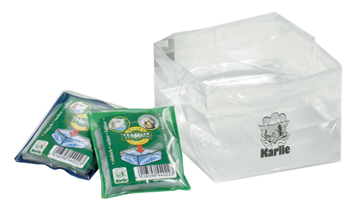 Karlie travel bowl foldable, plastic