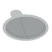 Sleeping tray round Ø 40 x 2 cm, blue