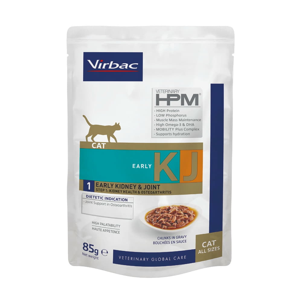 HPM Wet Adult Cat Early Kidney & Joint KJ1 Stückchen in Sauce