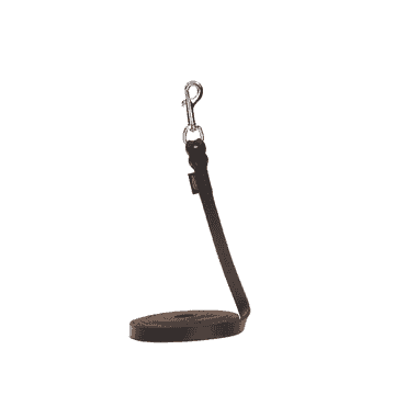 Leather drag leash, brown