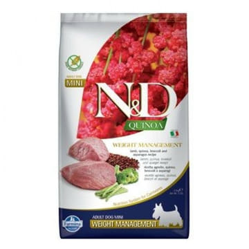 Canine Adult Mini Quinoa Weight Management Lamb, Broccoli &amp; Asparagus