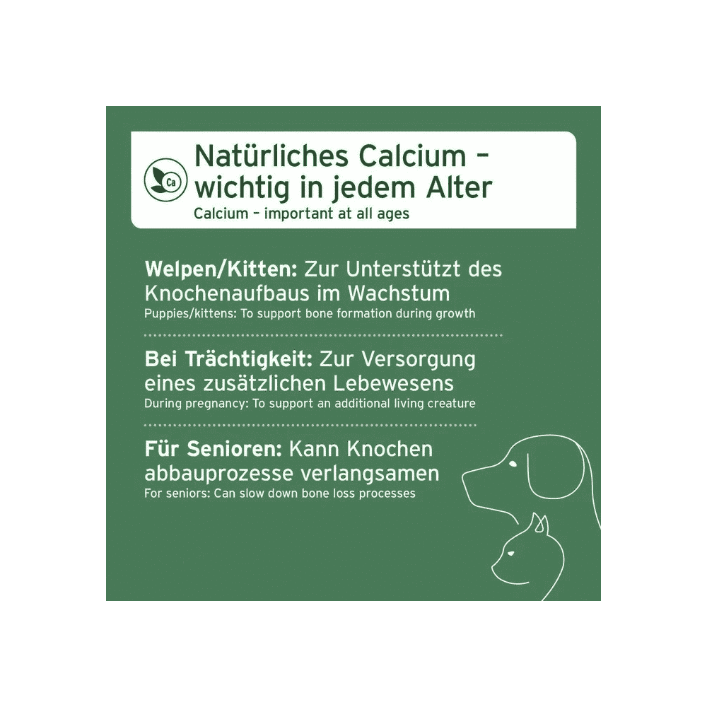 Gemahlene Eierschalen