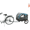 Remorque de vélo gris/bleu
