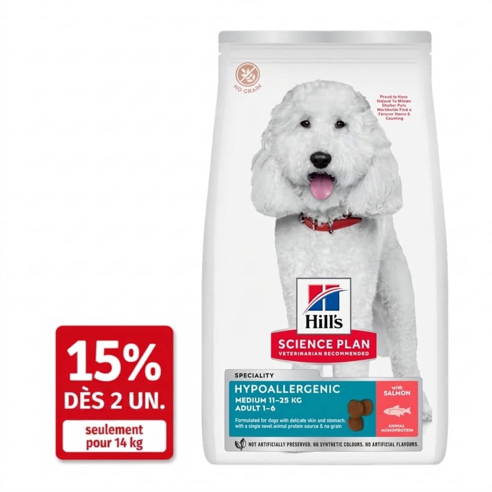 Canine Hypoallergenic Medium Breed saumon