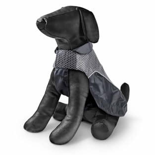 Hundemantel Carbon Reflecto schwarz