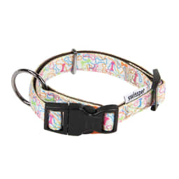 Collier & laisse Smuffy Bones, blanc