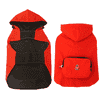Poncho rot/schwarz