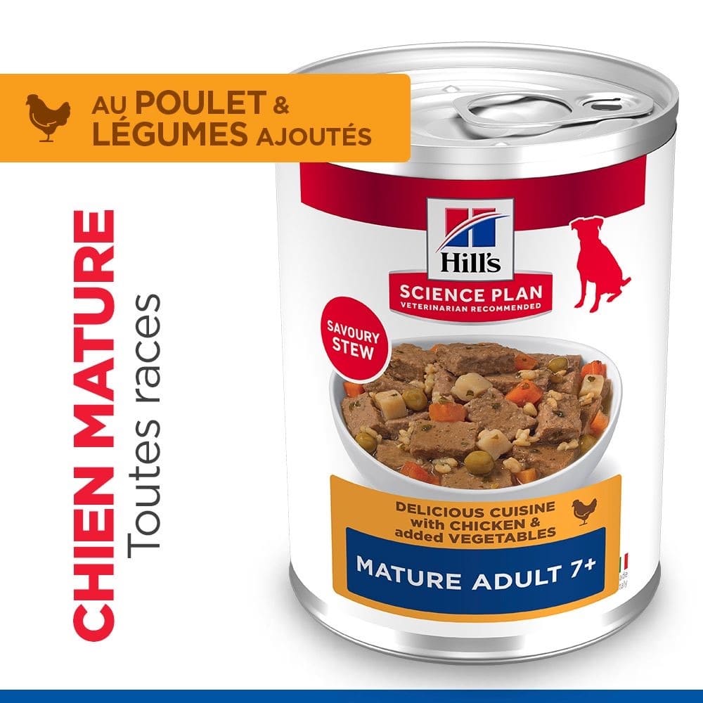 Canine Mature Adult 7+ Delicious Cuisine with chicken & added vegetables boîte