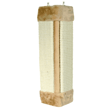 Scratching board for room corners, natural
