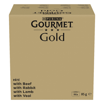 Gold Feine Pastete Fleisch 96 x 85g - Mega-Jumbo Pack