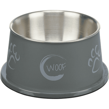 Long ear bowl, stainless steel/plastic