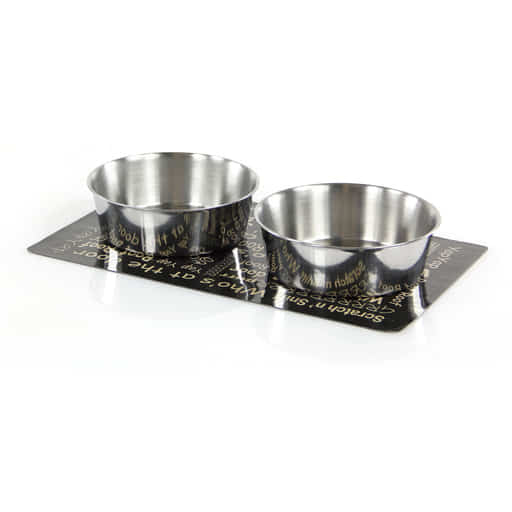 swisspet Tapis magnétiques avec 2 gamelles en acier inox & gamelles de rechange