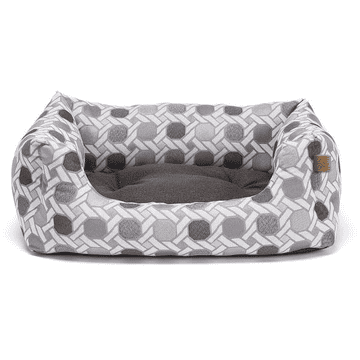 Lit pour chien Geometric, gris