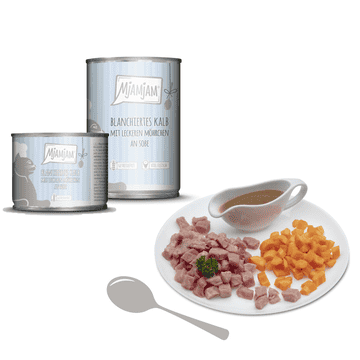 Blanchiertes Kalb mit leckerem Möhrchen (Veau blanchi & Carottes)
