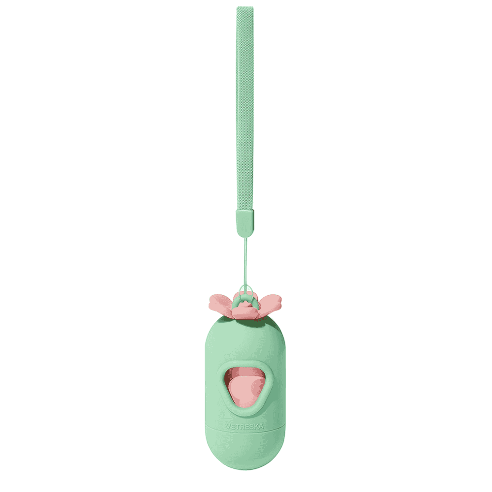Flora poop bag dispenser set, 7 rolls