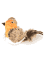 Jouet pour chat, oiseau en peluche avec son
