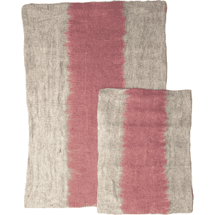 Tapis Ombré Rose/Blanc