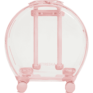 Transportbox Bubble rosa / transparent
