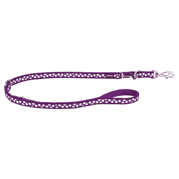 Leashes Design White Spots on Purple