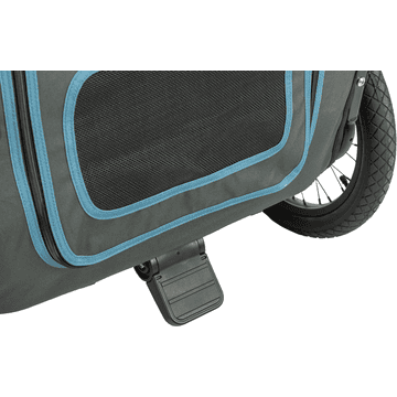 Remorque de vélo gris/bleu