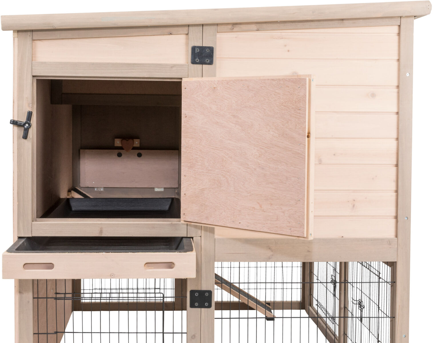 Natura small animal hutch XL with thermal insulation