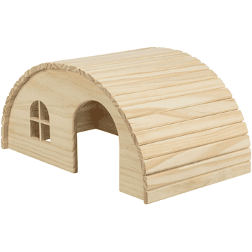 Nail-free round house for rabbits