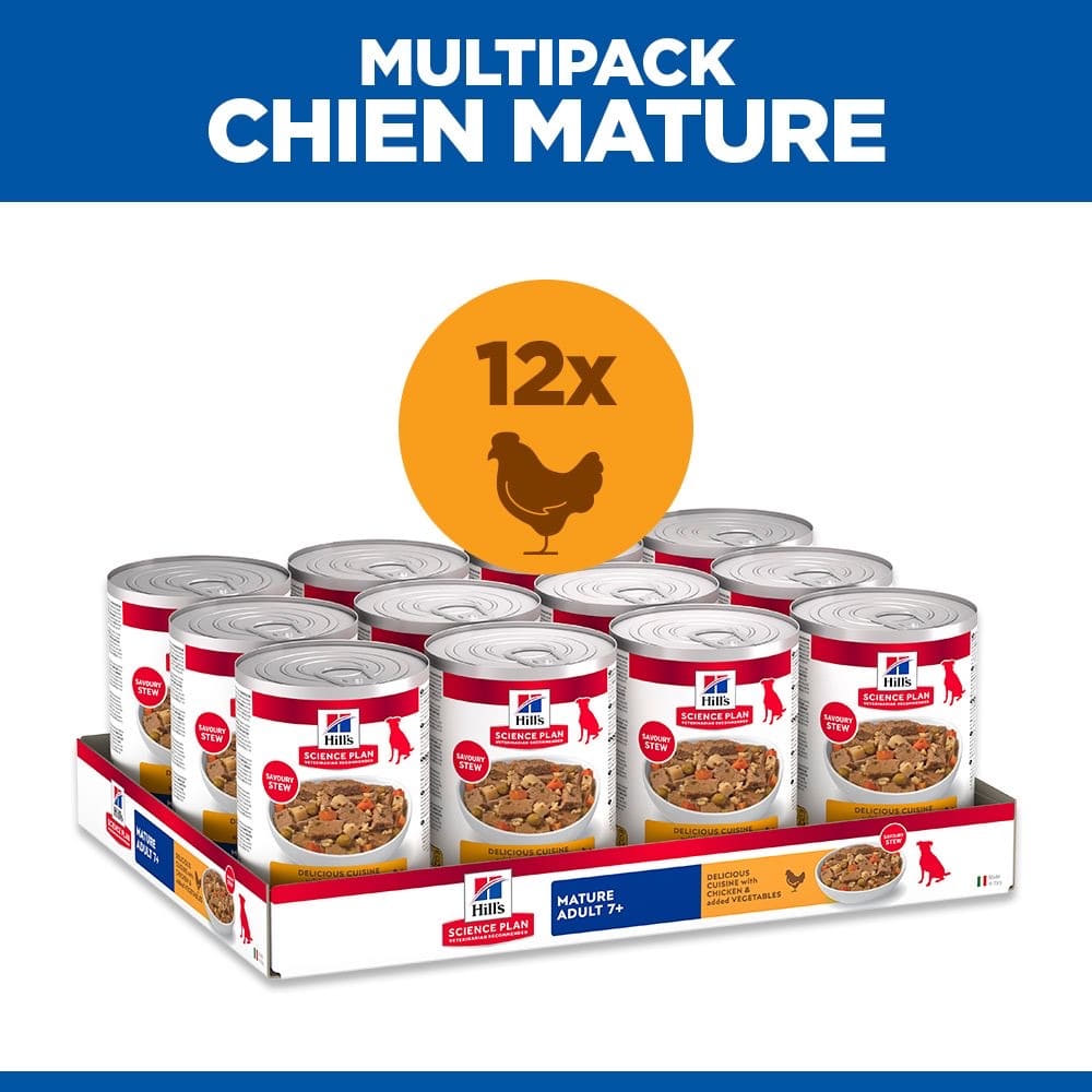 Canine Mature Adult 7+ Delicious Cuisine with chicken & added vegetables boîte