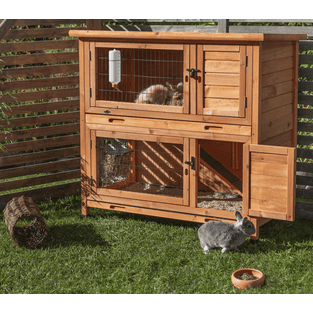 Clapier pour petits animaux Natura, 2 étages