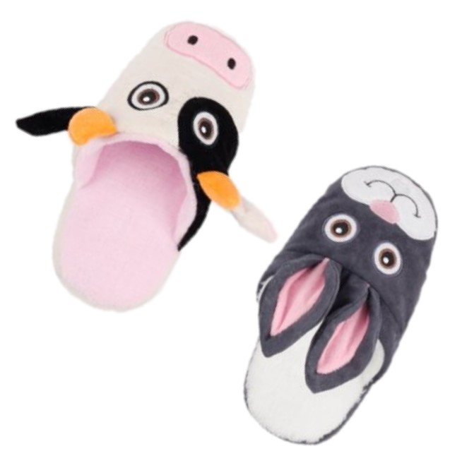 2 x Doggie's slipper toy