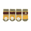 Hundesocken mit Anti-Slip Naturi, olive/dunkelgelb