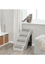 Escalier en plastique gris clair