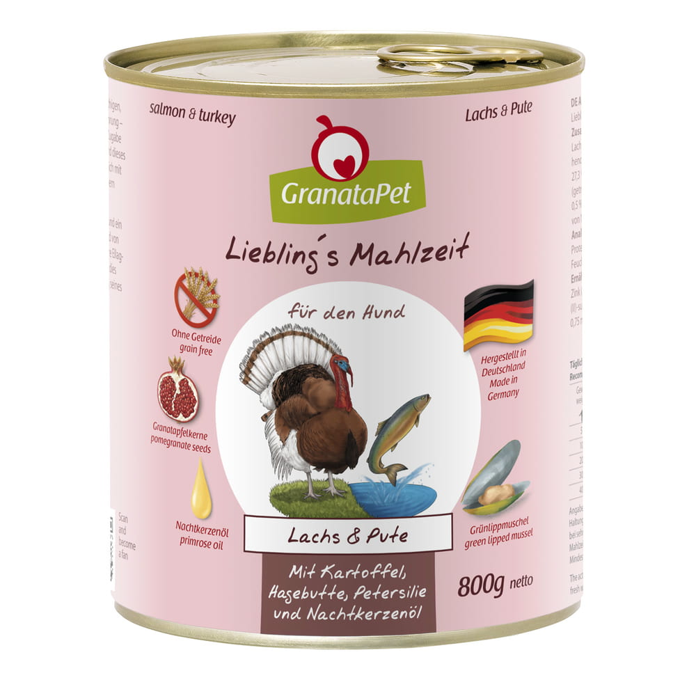 Hund - Liebling's Mahlzeit Lachs &amp; Pute