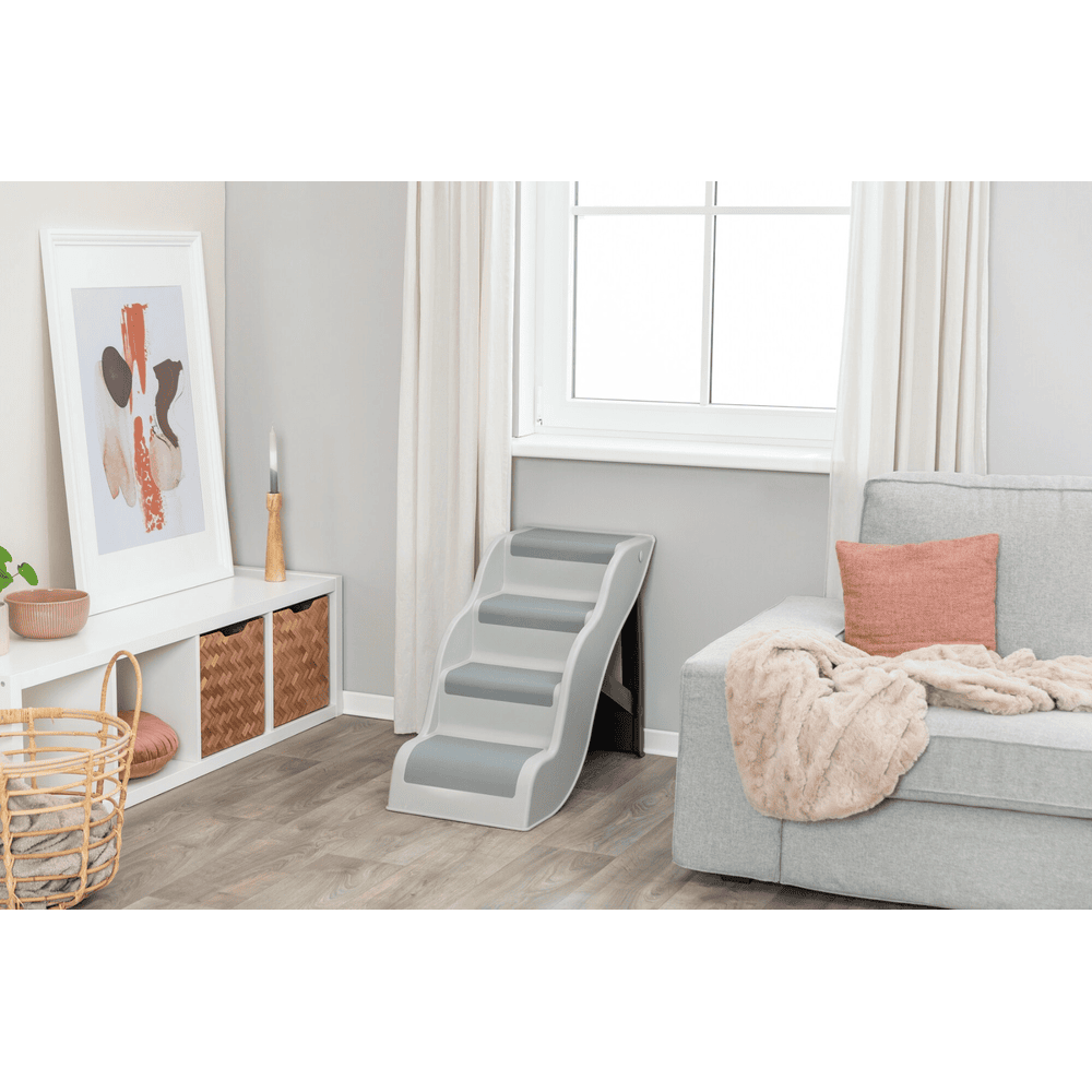 Plastic stairs light gray