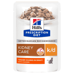 Feline k/d Kidney Care Tender Chunks in Gravy au poulet  - en sachets