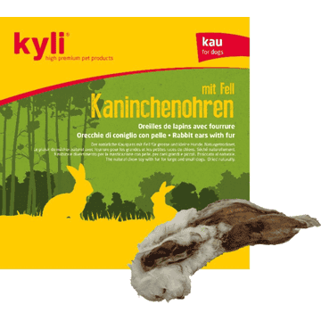 Kaninchenohren mit Fell