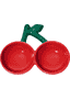 Doppel-Napf aus Keramik Cherry