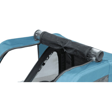 Remorque de vélo gris/bleu