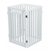 Dog barrier fence, 4-part, with door