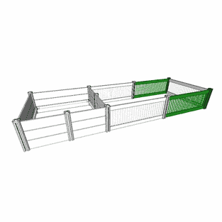 Erweiterungsset mit 2 Paneelen für Welpenauslauf
