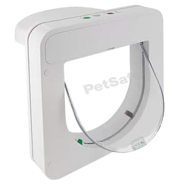 Weisse Katzentüre PetPorte Smart Flap