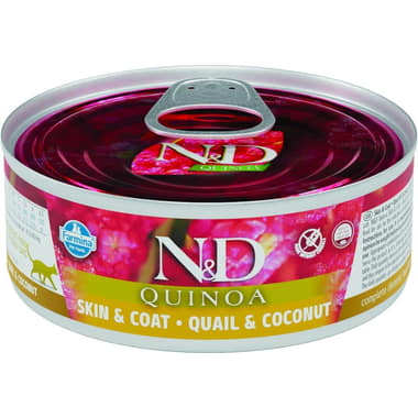 Feline Adult Quinoa Skin&Coat - Caille, Noix de coco & Curcuma
