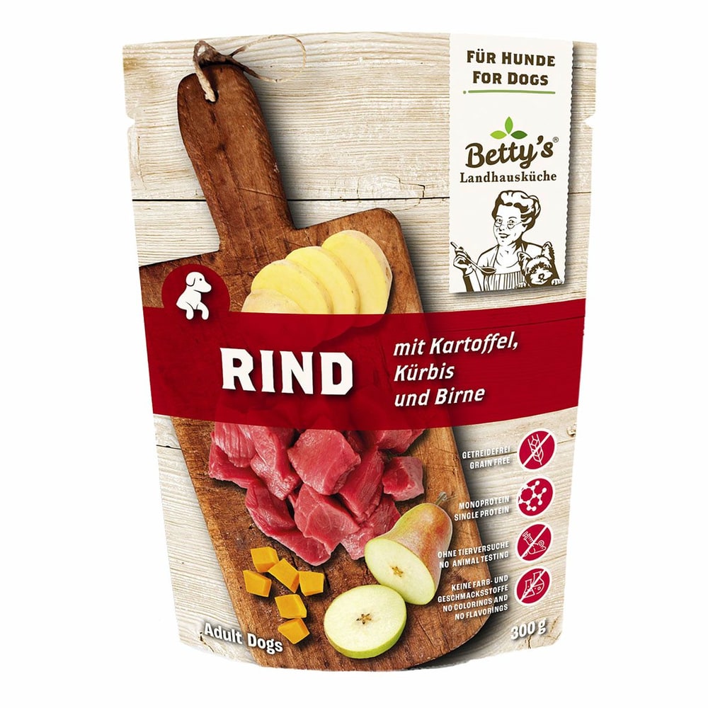 Rind mit Kartoffel, Kürbis und Birne