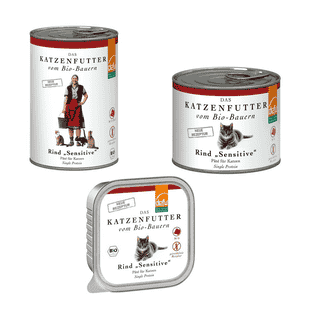 Chat Bio Bœuf Sensitive Pâté - nouvelle formule