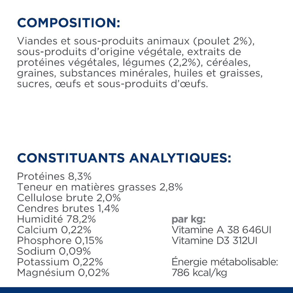 Feline Metabolic Stew flavoured with chicken & vegetables - Boîte