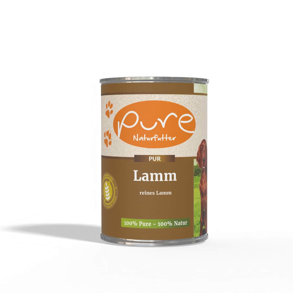 Dog menu PUR meat tin lamb