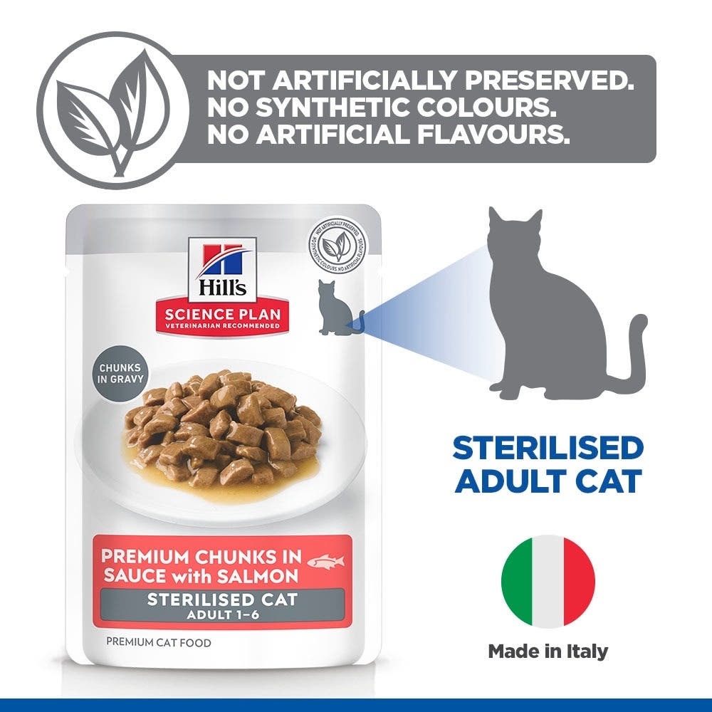 Feline Sterilised Cat Salmon - Fresh Pouches