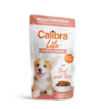 Canine Life Puppy & Junior Bœuf avec riz brun