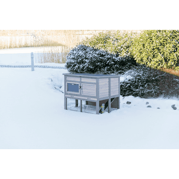 Natura small animal hutch XL with thermal insulation